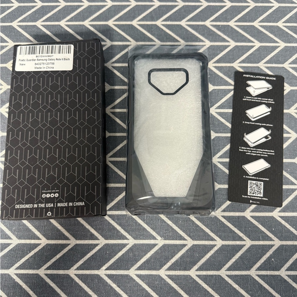 Black Phone Case Galaxy Note 9. NWT